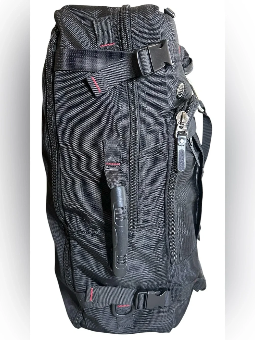 KALA Design Men's Black Backpack - Durable Travel & Commuter Bag. 20”x12”x7”.